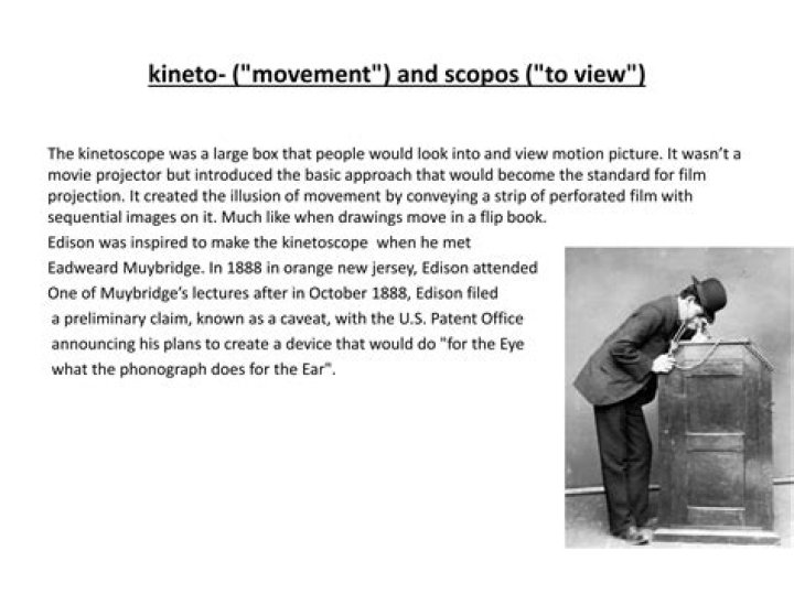 Where does the word kinetoscope come from?