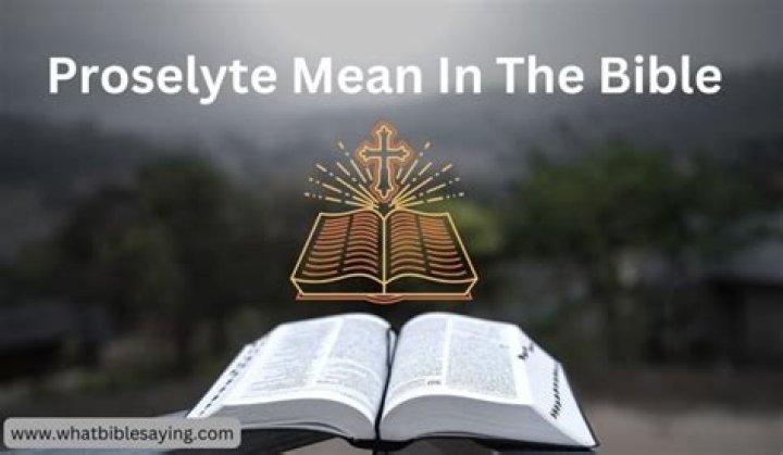 Where does the word proselyte come from?
