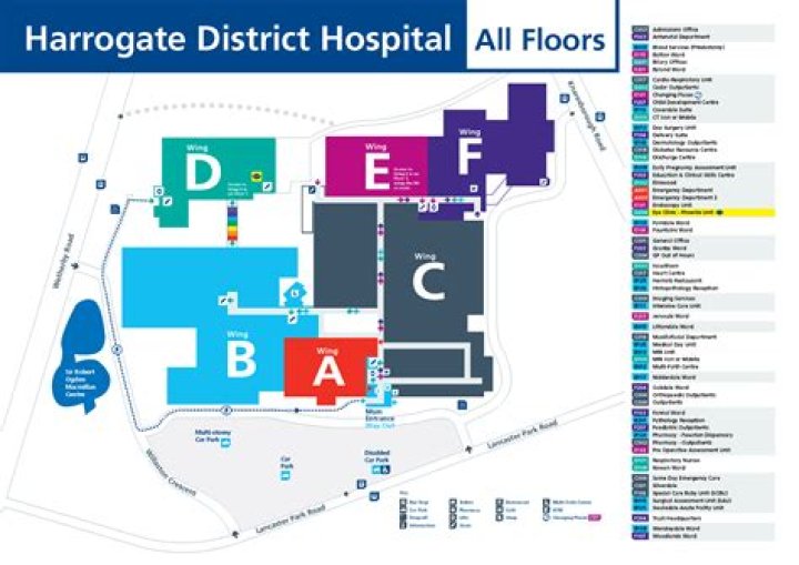 Where is briary wing harrogate hospital?