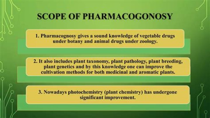 Where is scope of pharmacognosy?