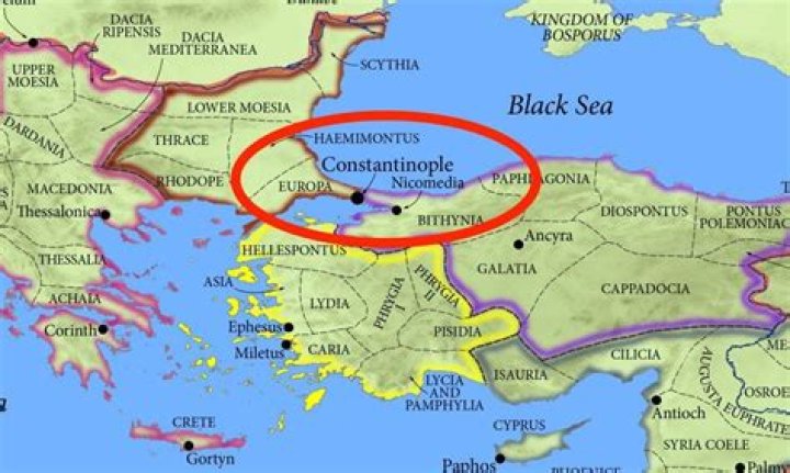 Where was constantinople located quizlet?
