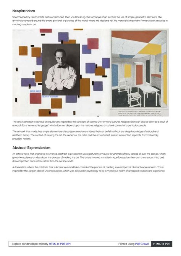 Where was neoplasticism invented?