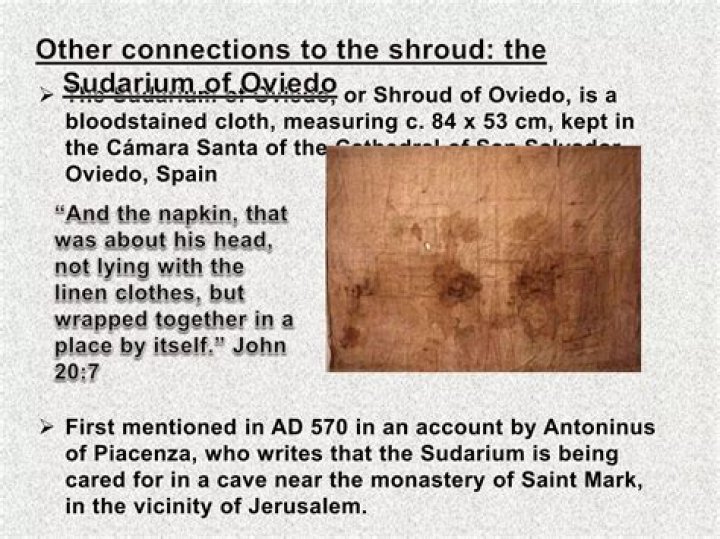 Where was the sudarium of oviedo found?