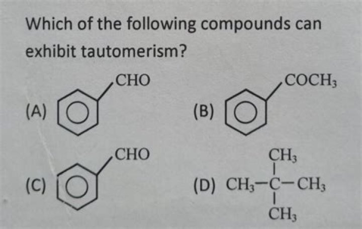 Which compounds exhibit tautomerism?