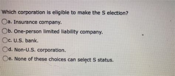 Which corporation is eligible to make the s election?