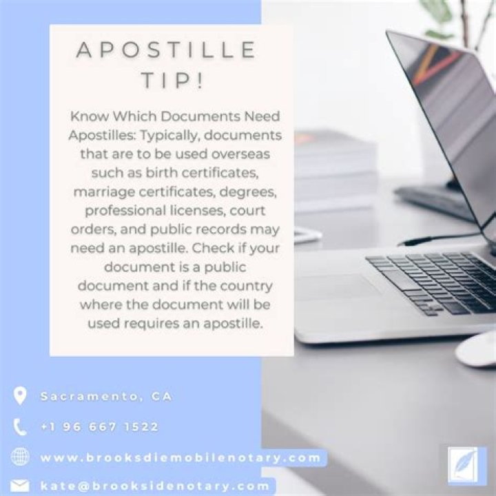 Which documents need apostille?
