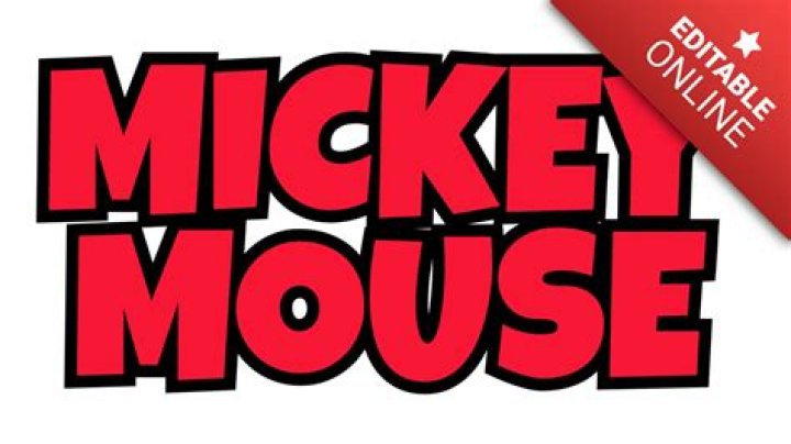 Which font is mickey mouse?