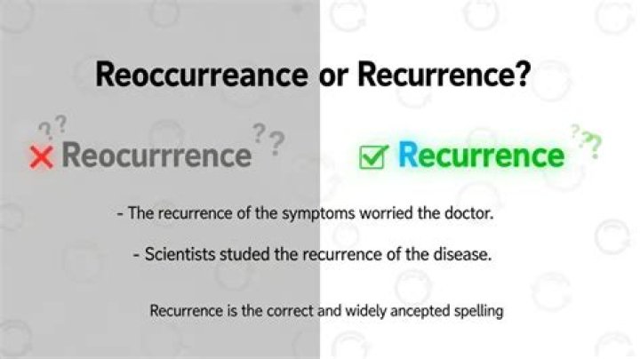 Which is correct recurrence or reoccurrence?