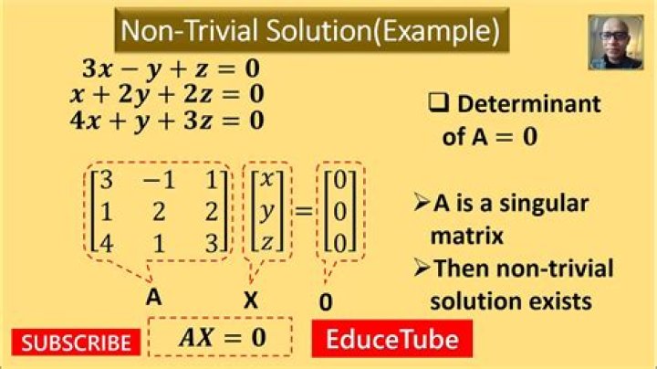 Which is trivial solution?
