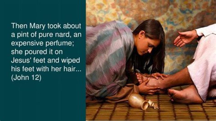 Which mary poured perfume on jesus feet?