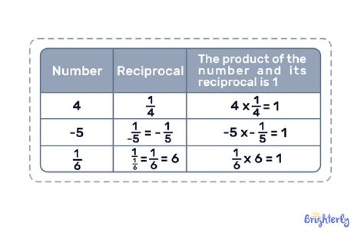 Which numbers have reciprocals?