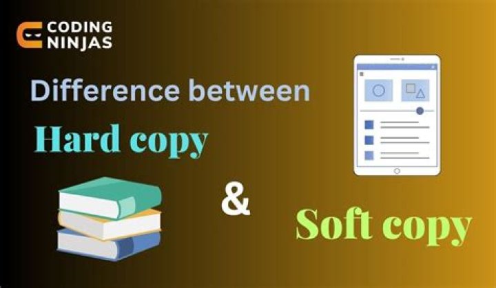 Which of the following is a softcopy and hardcopy?