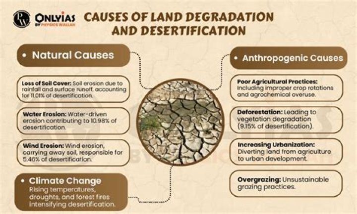Which of the following is responsible for desertification?