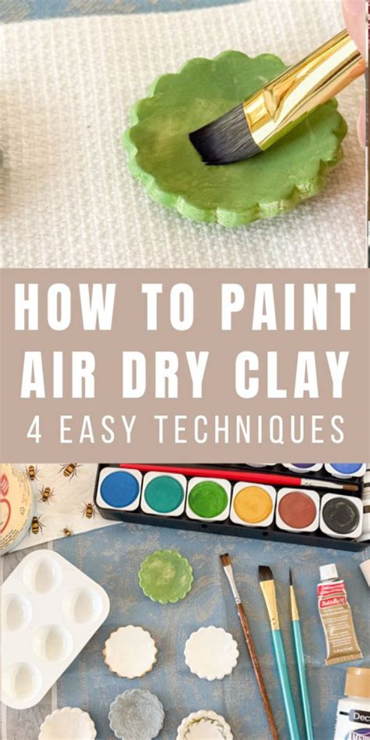 Which paint for air dry clay?