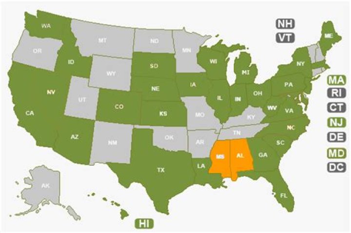 Which states are title holding states?
