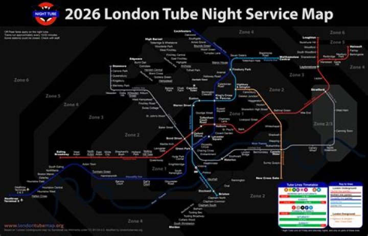 Which tube lines are 24 hours?
