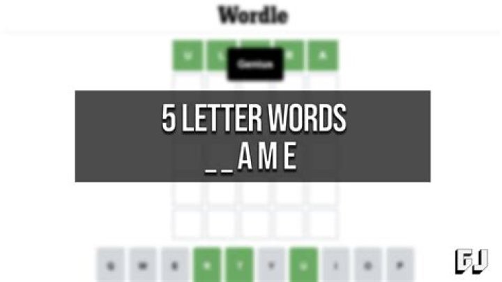 Which words end with ame?