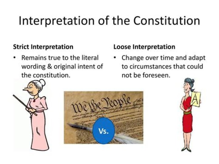 Who believed in loose interpretation of the constitution?
