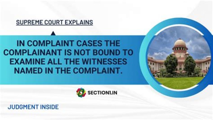 Who is a complainant?