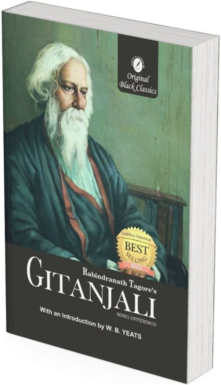 Who reviewed tagore's gitanjali in 1913?