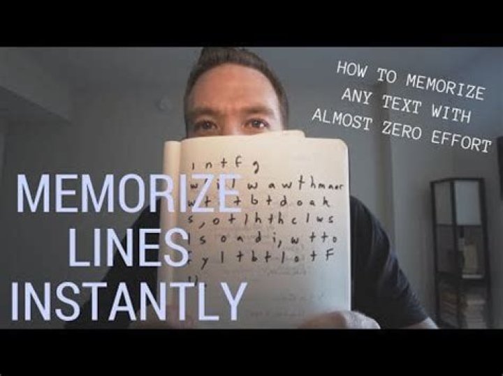 Who to memorize lines?