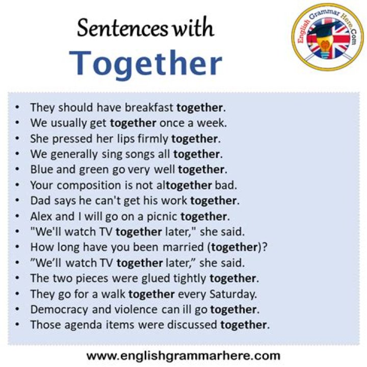 Who together in a sentence?