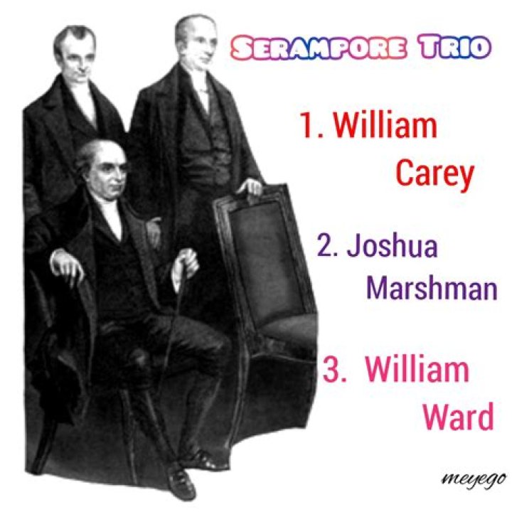 Who were serampore trio?