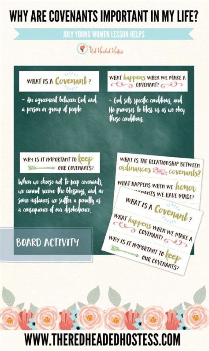 Why are covenants important?