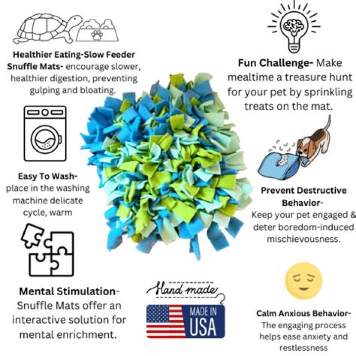 Why are snuffle mats good for dogs?