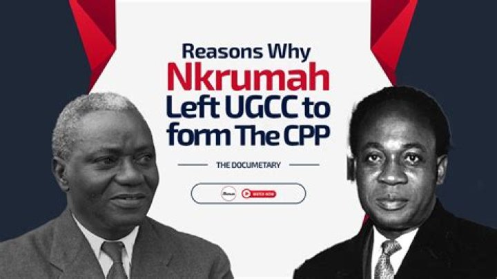 Why did kwame nkrumah leave the ugcc?