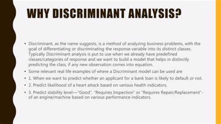 Why discriminant analysis is important?