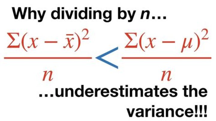 Why dividing by n underestimates the variance?