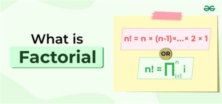 Why do we need factorials?