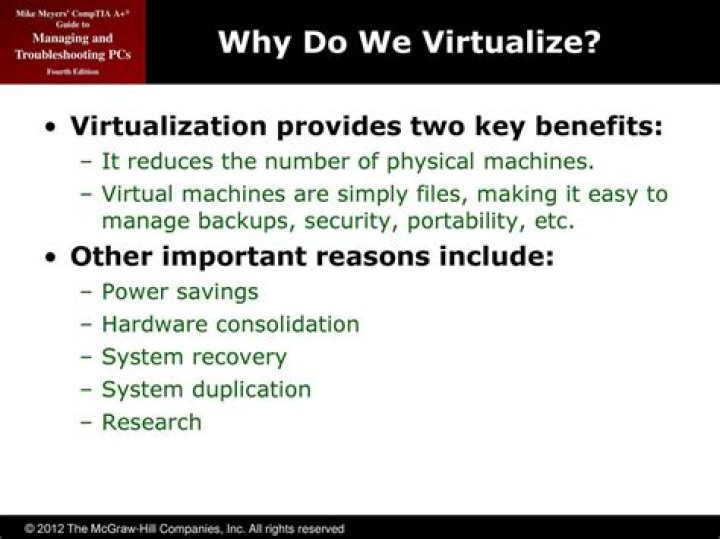 Why do we virtualize?