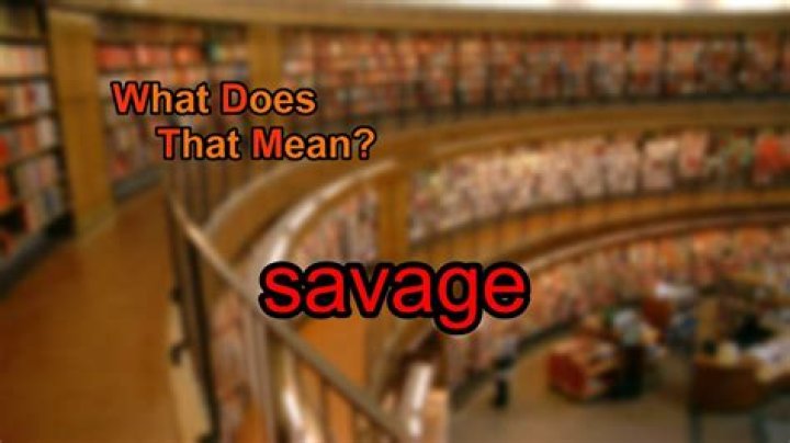 Why does savage mean?