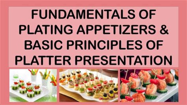 Why is elegant presentation is important in plating appetizers?