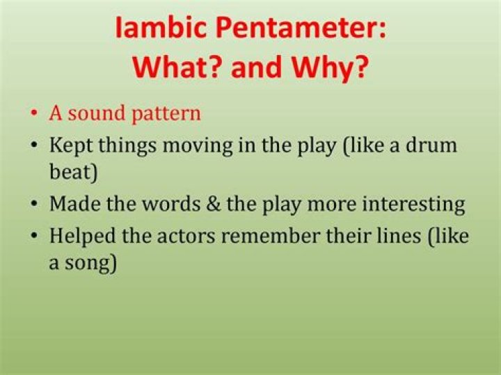 Why is iambic pentameter used in romeo and juliet?