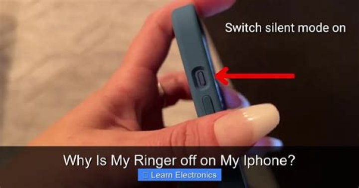 Why is my ringer off on my iphone?