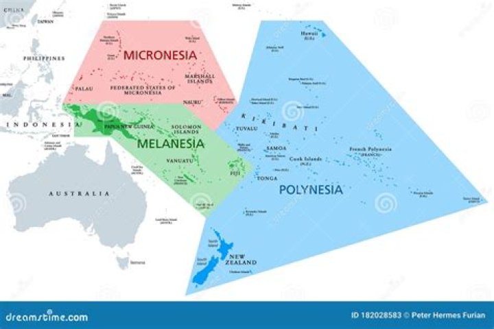 Why is polynesia different to melanesia and micronesia?