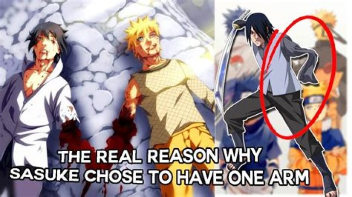 Why is sasuke armless?