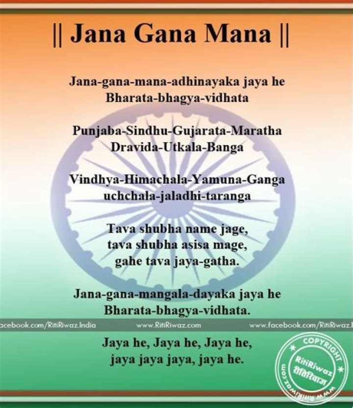 Why jana gana mana was written?