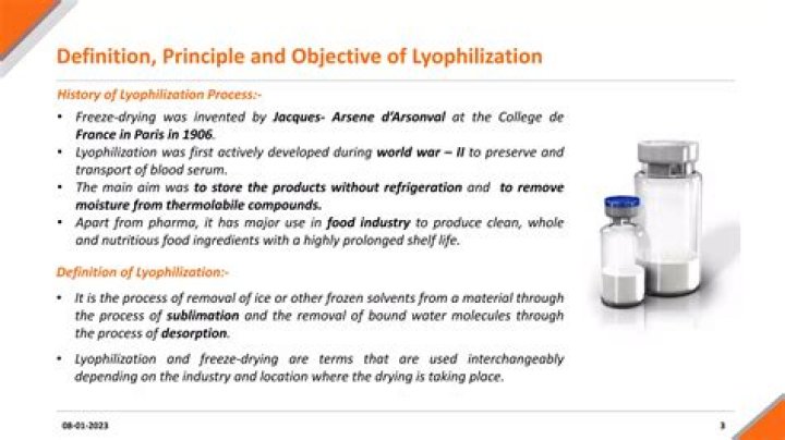 Why lyophilization is required?