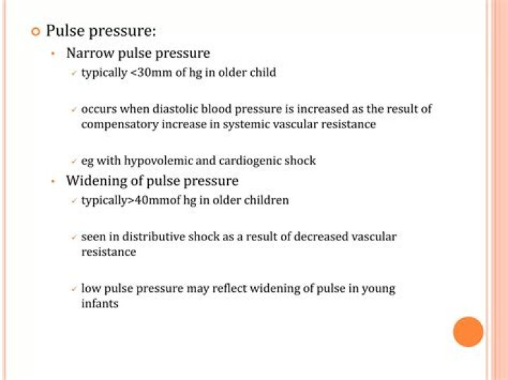 Why narrow pulse pressure in shock?