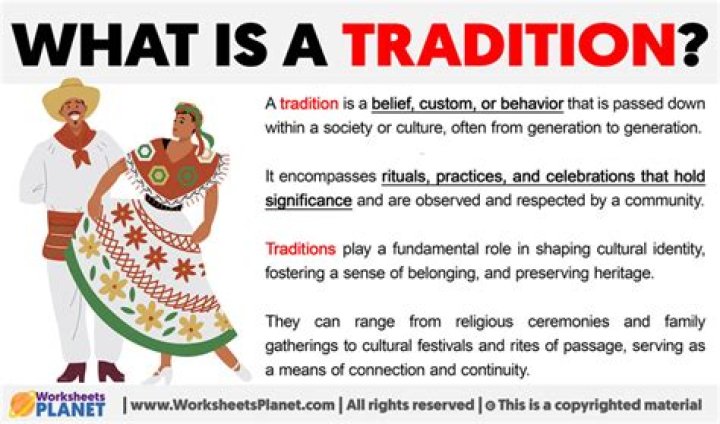 Why should we follow tradition?