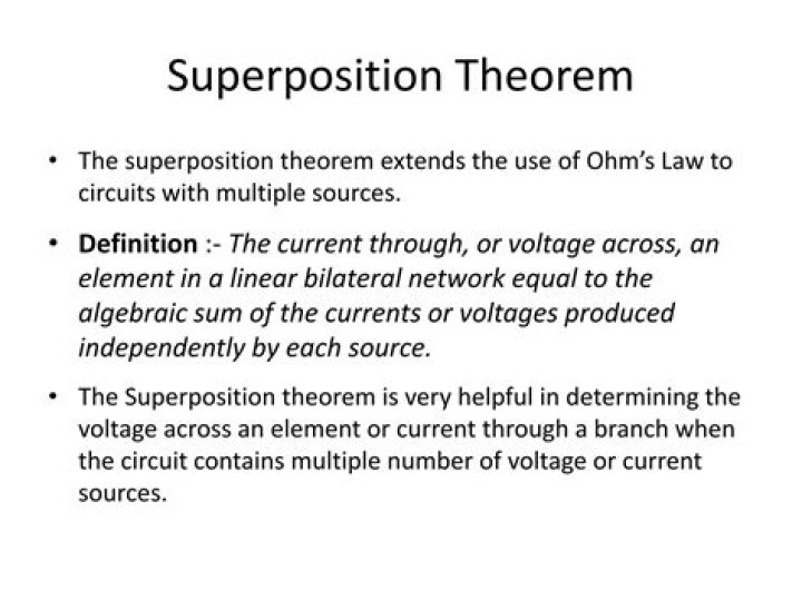Why superposition theorem is applicable?
