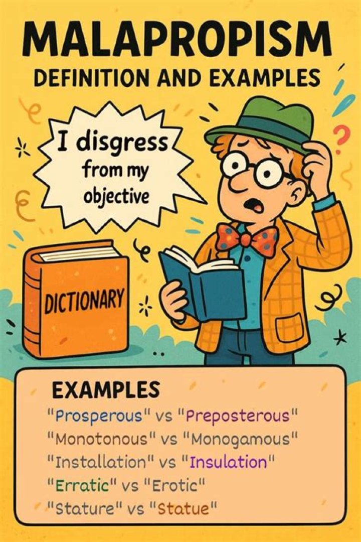 Why use malapropism in literature?