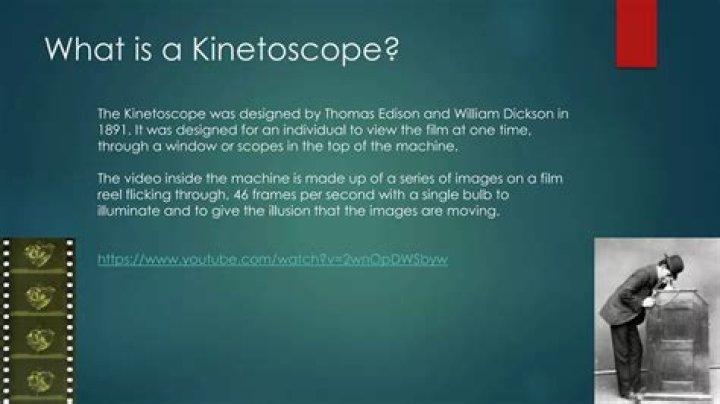 Why was the kinetoscope invented?