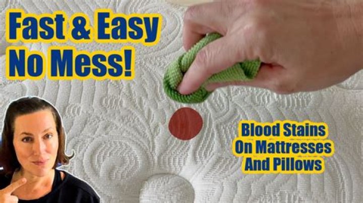 Will vanish remove blood stains from mattress?