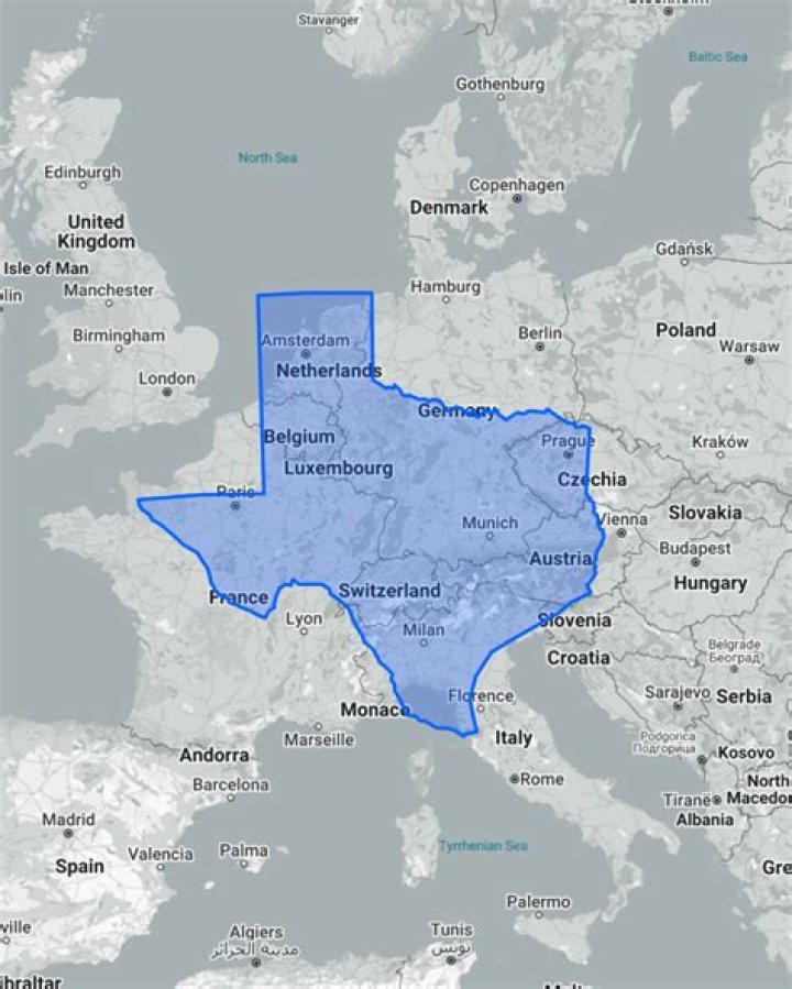Would europe fit in texas?